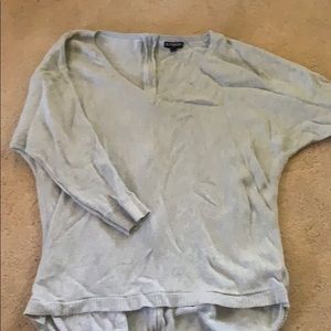 Sweater with zipper back